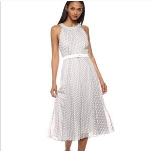 Tommy Hilfiger Polka Dot Sleeveless Dress with Belt